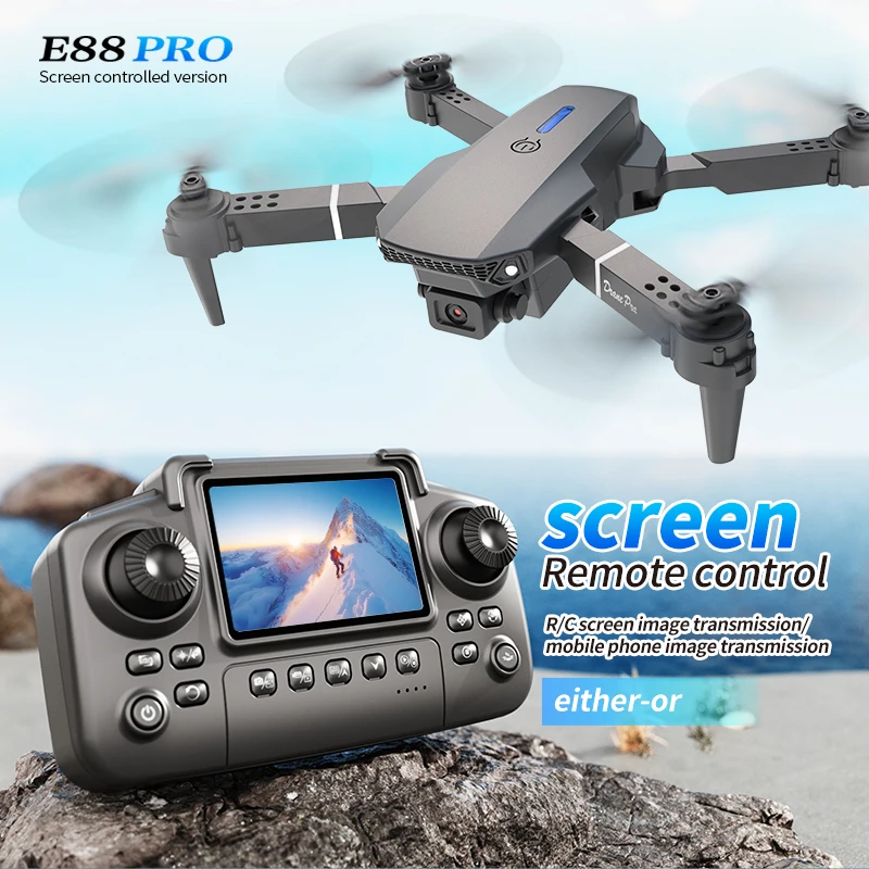 Drone Camera Hd - Профессиональный дрон E88 PRO с экраном,