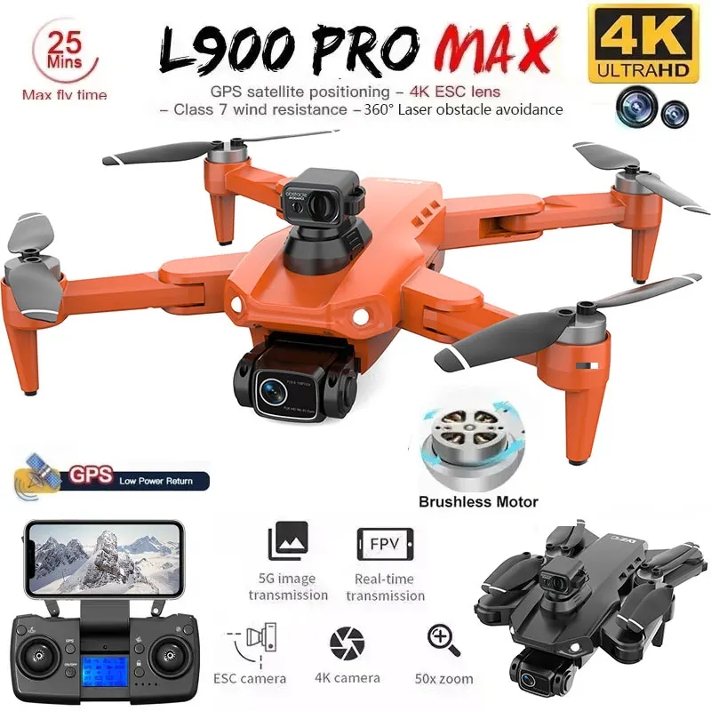 L900 Pro MAX GPS Дрон 4K Профе – обзор и цена Drone Camera Hd